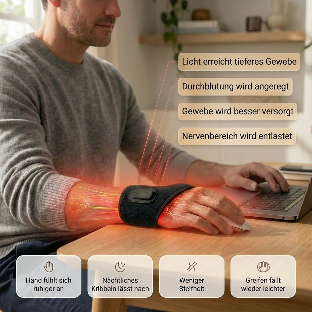 TheraWrist™ – spürbare Entlastung bei Kribbeln & Steifheit im Handgelenk