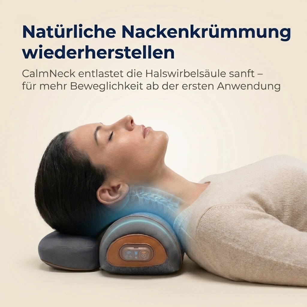 CalmNeck™ - Das 3-in-1 Nackenkissen. In 15 Minuten zu einem entspannten, schmerzfreien Nacken