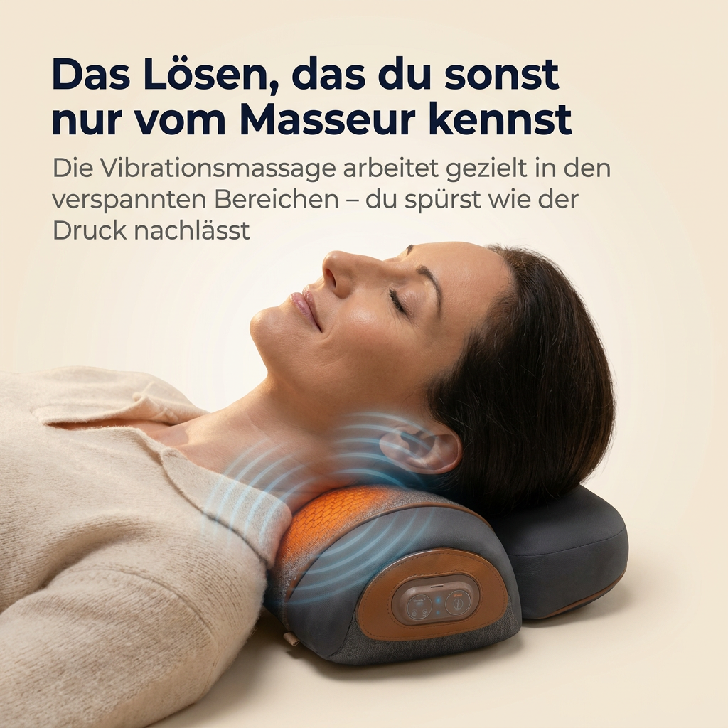 CalmNeck™ - Das 3-in-1 Nackenkissen. In 15 Minuten zu einem entspannten, schmerzfreien Nacken