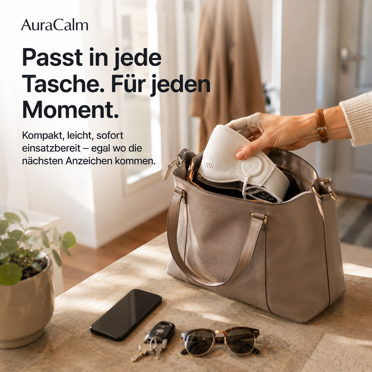 AuraCalm™ – Das 6-Zonen Migräne-Gerät. In 15 Minuten zurück in deinen Tag – ohne weitere Tablette.