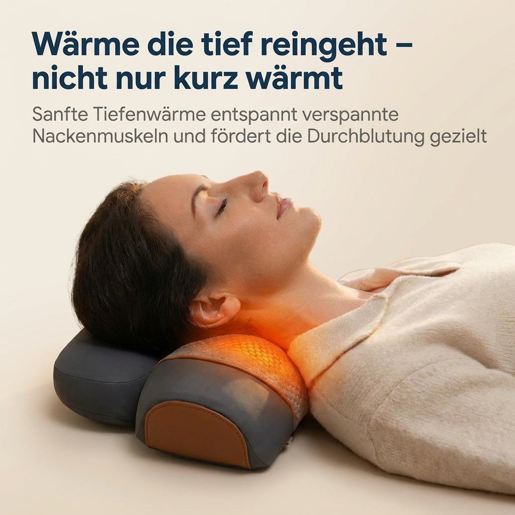 CalmNeck™ -  Das 3-in-1 Nackenkissen. In 15 Minuten zu einem entspannten, schmerzfreien Nacken